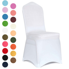 Varejista de leitores Universal 100 White Stretch Spandex Chairs para eventos Banquetes de casamento Party